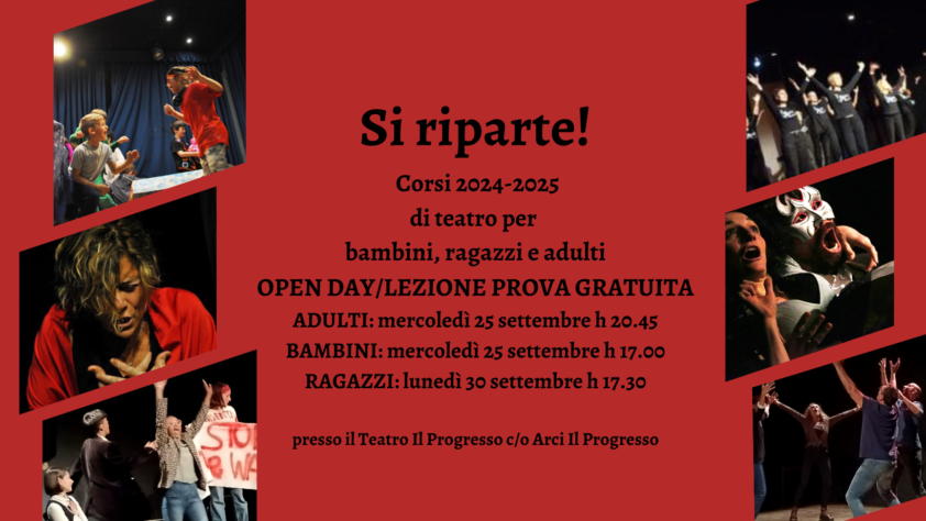 Vieni a provare a fare teatro con noi!